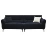Albany 4 Seater Sofa in Black Lux Boucle Albany 4 Seater Sofa in Black Lux Boucle
