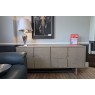 Ex-Display Newquay - Gallery Direct Craft 4 Door Sideboard Smoked Ex-Display Newquay - Gallery Direct Craft 4 Door Sideboard Smoked