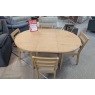 Ex-Display Newquay - Gallery Direct Malvern Extending Dining Table & 4 Chairs
