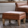 Gallery Direct Mr. Paddington Stool in Vintage Brown Leather Gallery Direct Mr. Paddington Stool in Vintage Brown Leather