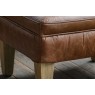 Gallery Direct Mr. Paddington Stool in Vintage Brown Leather Gallery Direct Mr. Paddington Stool in Vintage Brown Leather