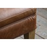 Gallery Direct Mr. Paddington Stool in Vintage Brown Leather Gallery Direct Mr. Paddington Stool in Vintage Brown Leather