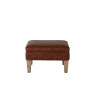 Gallery Direct Mr. Paddington Stool in Vintage Brown Leather Gallery Direct Mr. Paddington Stool in Vintage Brown Leather