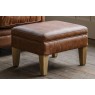 Gallery Direct Mr. Paddington Stool in Vintage Brown Leather Gallery Direct Mr. Paddington Stool in Vintage Brown Leather