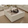 Toronto Fabric Square Wooden Top Table Stool