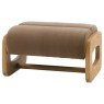 Gallery Direct Marco Footstool in Verona Sepia Gallery Direct Marco Footstool in Verona Sepia