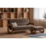 Gallery Direct Marco 3 Seater Sofa in Verona Sepia Gallery Direct Marco 3 Seater Sofa in Verona Sepia