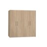 Medway Lamulux Wood-Effect 4 Door Wardrobe