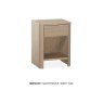 Midnight Lamulux Wood-Effect 1 Drawer Bedside Table Midnight Lamulux Wood-Effect 1 Drawer Bedside Table