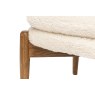 Gallery Direct Datsun Cream Sheepskin Fabric Footstool Gallery Direct Datsun Cream Sheepskin Fabric Footstool