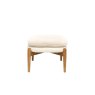 Gallery Direct Datsun Cream Sheepskin Fabric Footstool Gallery Direct Datsun Cream Sheepskin Fabric Footstool