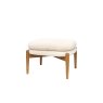 Gallery Direct Datsun Cream Sheepskin Fabric Footstool Gallery Direct Datsun Cream Sheepskin Fabric Footstool