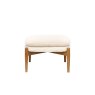 Gallery Direct Datsun Cream Sheepskin Fabric Footstool Gallery Direct Datsun Cream Sheepskin Fabric Footstool