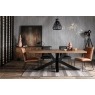 Soho Solid Oak 200cm Holburn Star Base Dining Table & 6 Cooper Dining Chairs