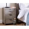 Tuscan Springs Reclaimed Wood 3 Drawer Bedside Table Tuscan Springs Reclaimed Wood 3 Drawer Bedside Table
