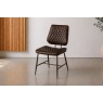 Dalton Quilted Dark Brown Dining Chair (Pair) Dalton Quilted Dark Brown Dining Chair (Pair)