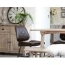 Dalton Quilted Dark Brown Dining Chair (Pair) Dalton Quilted Dark Brown Dining Chair (Pair)