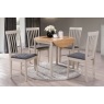 Alaska Painted Compact Round Drop Leaf Dining Table Alaska Painted Compact Round Drop Leaf Dining Table