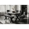 Forge Stone Effect 150 Dining Set Table, Bench and 2 Chairs Forge Stone Effect 150 Dining Set Table, Bench and 2 Chairs
