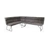 Loki Earth Industrial Corner Bench and Low Bench Dining Table Set Loki Earth Industrial Corner Bench and Low Bench Dining Table Set