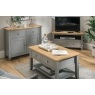 Chester Oak Painted Grey - 2 Console Table 85cm Wide| Moles Breath Grey Chester Oak Painted Grey - 2 Console Table 85cm Wide| Moles Breath Grey
