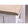 Chester Oak Painted White - Lamp Table 36x40cm| F&B All White Chester Oak Painted White - Lamp Table 36x40cm| F&B All White