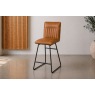 Cooper Tan Leather Bar Chair (Pair) Cooper Tan Leather Bar Chair (Pair)