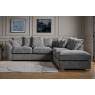 Fantasy L Shape Corner Chaise Sofa With Scatter Back