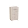 Lily Painted Mahogany 5 Drawer Tall Chest of Drawers
