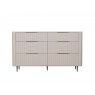 Lily Painted Mahogany 6 Drawer Wide Chest of Drawers Lily Painted Mahogany 6 Drawer Wide Chest of Drawers