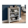 Chester Oak Painted White - Low Bookcase 70cm Wide| F&B All White