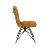 Lola Swivel Velvet Gold Yellow Dining Chair (Pair) Lola Swivel Velvet Gold Yellow Dining Chair (Pair)