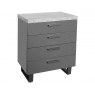Forge 4 Drawer Chest Stone Effect Forge 4 Drawer Chest Stone Effect