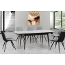 Caira Set of 4 Upholstered Dining Chairs in Grey Caira Set of 4 Upholstered Dining Chairs in Grey