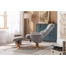 Florida Festival Fabric Swivel Recliner & Stool Florida Festival Fabric Swivel Recliner & Stool
