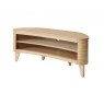 San Francisco Curved TV Stand - Oak