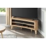 San Francisco Curved TV Stand - Oak