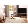 Siena Glass Coffee Table - Walnut Siena Glass Coffee Table - Walnut