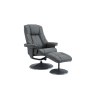Denver Leather Swivel Chair and Stool Denver Leather Swivel Chair and Stool