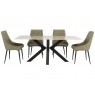 Cleveland Sintered Stone X-Frame 1.8m Dining Table with Kass Gold Top Cleveland Sintered Stone X-Frame 1.8m Dining Table with Kass Gold Top