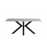 Cleveland Sintered Stone X-Frame 1.8m Dining Table with Rebecca Grey Top