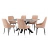Cleveland Sintered Stone X-Frame 1.8m Dining Table with Rebecca Grey Top Cleveland Sintered Stone X-Frame 1.8m Dining Table with Rebecca Grey Top
