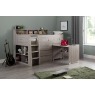 Juno Childrens Midsleeper Bunk Bed with Glow in the Dark Steps Juno Childrens Midsleeper Bunk Bed with Glow in the Dark Steps