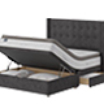 Half Ottoman with 2 Drawers