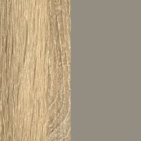 Sonoma Oak Carcase & Fango Glass Front