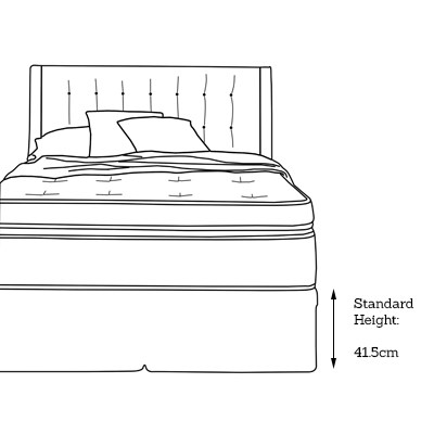 Padded Top Divan Base (Standard Height)