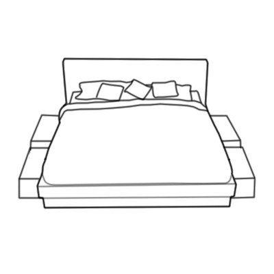 Padded Top Divan Base - 4 Drawers (Large)