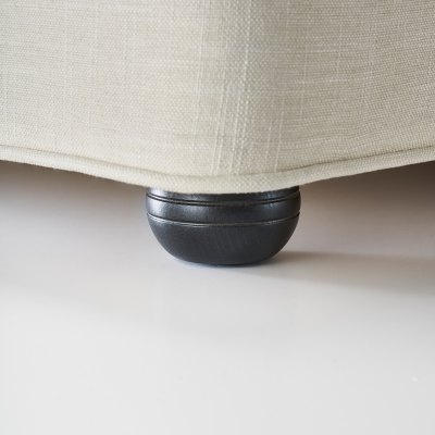Wooden Bun Foot - Steel (Set Of 6)