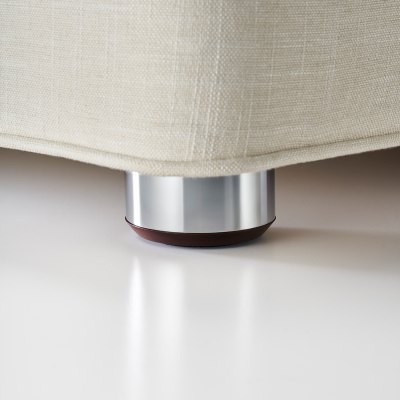 Wood/Metal Foot - Chrome/Mahogany Finish (Set Of 6)