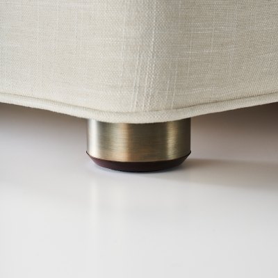Wood/Metal Foot - Bronze/Mahogany Finish (Set Of 6)